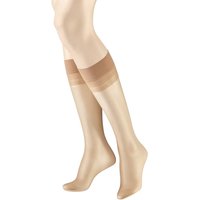 HUDSON Damen LIGHT 8 -  35/38 - Kniestrümpfe im perfekten Nude-Look - Brasil (Dunkel Beige) Hersteller: Hudson Bestellnummer:4037381745097