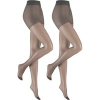 HUDSON Damen LILLY LAFINA 15 2-PACK -  36/40 - Strumpfhosen im Doppelpack aus 100% Polyamid - Graphit (Grau) Hersteller: Hudson Bestellnummer:4037381820671