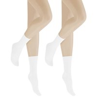 HUDSON Damen ONLY 2-PACK -  35/38 - Socken im Doppelpack für jeden Trageanlass - White (Weiß) Hersteller: Hudson Bestellnummer:4037381818920