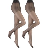 HUDSON Damen SIMPLY 20 TO GO 2-PACK (LILLY PUT 20 2-PACK) -  42/44 - Strumpfhosen im Doppelpack aus 100% Polyamid - Graphit (Grau) Hersteller: Hudson Bestellnummer:4037381821197