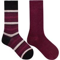 HUDSON Damen STREAK 2-PACK -  35/38 - Modische Damen Socken im Doppelpack  - Sweet lilac (Pink/Violett) Hersteller: Hudson Bestellnummer:4037381908980