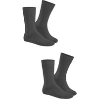 HUDSON Herren ONLY 2-PACK -  39/42 - Klassische Herren Socken im Doppelpack - Grau-mel. (Grau) Hersteller: Hudson Bestellnummer:4037381818364