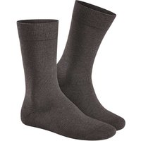 HUDSON Herren RELAX COTTON -  41/42 - Herren Baumwollsocken ohne Gummi - Dunkelbraun-mel. (Braun) Hersteller: Hudson Bestellnummer:4037381471699