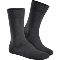 HUDSON Herren RELAX COTTON -  41/42 - Herren Baumwollsocken ohne Gummi - Grau-mel. (Grau) Hersteller: Hudson Bestellnummer:4004728399978