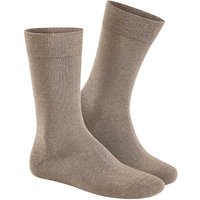 HUDSON Herren RELAX COTTON -  43/44 - Herren Baumwollsocken ohne Gummi - Sahara (Dunkel Beige) Hersteller: Hudson Bestellnummer:4004728291708