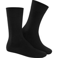 HUDSON Herren RELAX COTTON -  45/46 - Herren Baumwollsocken ohne Gummi - Black (Schwarz) Hersteller: Hudson Bestellnummer:4004728398025