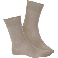 HUDSON Herren RELAX EXQUISIT -  41/42 - Herren Socken aus 97% feinster Baumwolle - New-Desert (Dunkel Beige) Hersteller: Hudson Bestellnummer:4037381573713