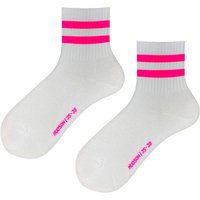 HUDSON Unisex GAME -  35/38 - Unisex Kurzsocken im trendigen Tennissocken Look - Neon-pink (Pink/Violett) Hersteller: Hudson Bestellnummer:4037381907402