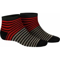 HUDSON Herren TWICE -  39/42 - Herren Sneaker Socken mit Ringelmuster - Black (Schwarz) Hersteller: Hudson Bestellnummer:4037381914387