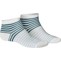 HUDSON Herren TWICE -  39/42 - Herren Sneaker Socken mit Ringelmuster - White (Weiß) Hersteller: Hudson Bestellnummer:4037381914400