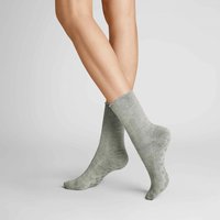 HUDSON Damen HOMEPADS   -  35/38 - Kuschelsocken mit Vollplüsch und Anti-Rutsch-Sohle - Silber (Grau) Hersteller: Hudson Bestellnummer:4037381844578