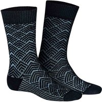 HUDSON Herren RARE -  39/42 - Socken mit coolem Retro-Muster - Marine (Blau) Hersteller: Hudson Bestellnummer:4037381916381