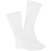 HUDSON Herren RELAX SOFT   -  43/46 - Druckfreie Herren Socken ohne Gummifäden - White (Weiß) Hersteller: Hudson Bestellnummer:4037381881627