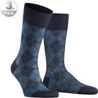 Burlington Herren Socken blau Baumwolle Gemustert Hersteller: Burlington Bestellnummer:4049508300157