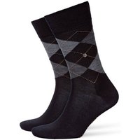 Burlington Kurzsocken Herren Socken EDINBURGH - Rautenmuster