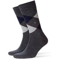 Burlington Kurzsocken Herren Socken EDINBURGH - Rautenmuster