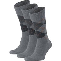 Burlington Kurzsocken Herren Socken PRESTON 3er Pack - Rautenmuster Hersteller: Burlington Bestellnummer:4262467952148