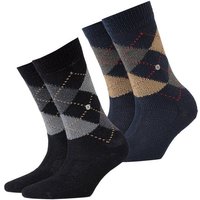 Burlington Langsocken Whitby Socken 2er Pack (2-Paar) Mit Karomuster im 2er 3er 4er Multipack Hersteller: Burlington Bestellnummer:4063499078260