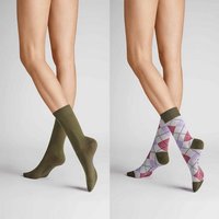 Hudson Basicsocken Argyle 2-Pack (2-Paar) Socken im praktischen Doppelpack. Hersteller: Hudson Bestellnummer:4037381917159