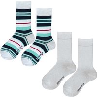 Hudson Basicsocken Prowl 2-Pack (2-Paar) Damen Socken 2-Pack bestehend aus gemusterten und unifarbenen Socken Hersteller: Hudson Bestellnummer:4037381905644